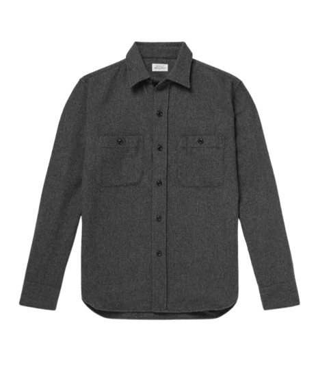 Hartford Percey Wool-Blend Flannel Overshirt - Men